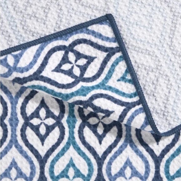 Microfiber Kitchen Towels, 8 Pack Blue 18x28 - Picture 6 of 7